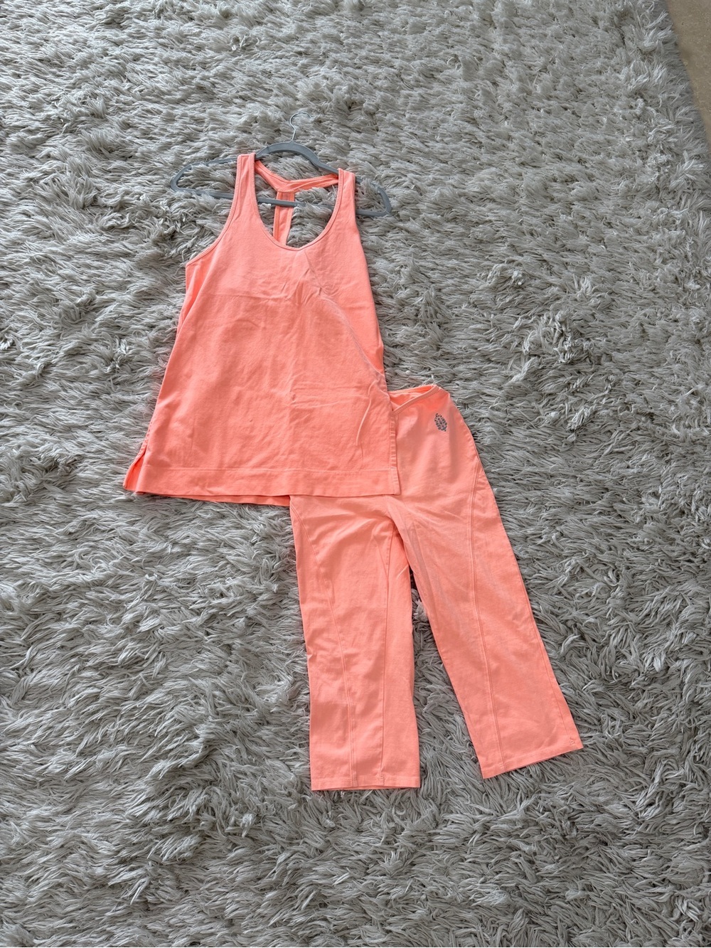 FP Movement Free People Hot Shot Bare It All Set Coral Peach XS - Picture 6 of 6